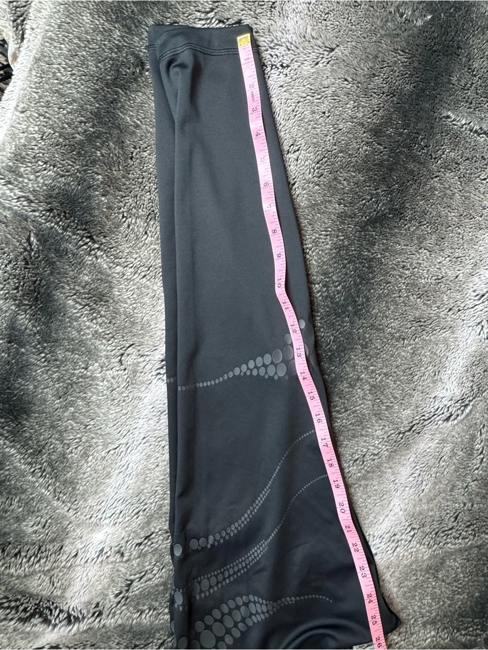 Reebok Black Cardi B Leggings with Reflective Dot Accents